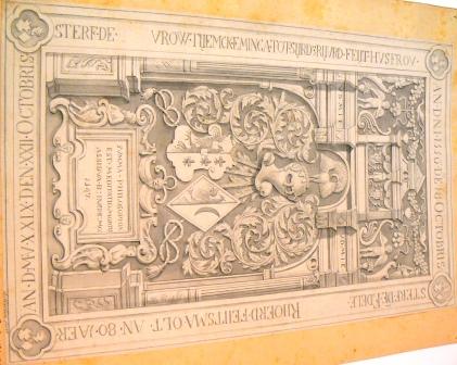 Ano dni 1556 de 18 octobris sterf de edele eereveste Riioerdt Feiitsma olt an 80 iaer

Ano d MVC XXIX den XXIIen octobris starf de erbare vrow Tyemck Eminga tot Syrdz Ryurd Feytz husfrou

summa philosophia est meditatio mortis assidua b: in spe: mo: 1547