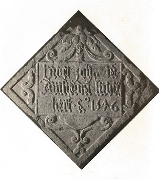 Broer Johan. van Amsterdam stoer sterf anno 1546 Broer Johan. van Amsterdam stoer sterf anno 1546