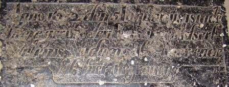Anno 1672 den 5 januarius is in de heere gerust den eersamen Idsert Willems Nidam out 71 jaer ende leit hier begraven