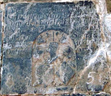 Ao 1609 den 8 december is gestorven Mari een dochter van den edelen erenfesten Bartel van Douma en Iuffrou Saepck van Douma olt ontrent 2 maend