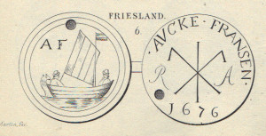 A F
Aucke Fransen 1676 A F
Aucke Fransen 1676