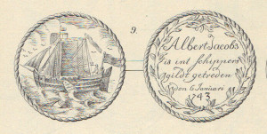 Albert Jacobs is int schippers gildt getreden den 6 januari 1743 Albert Jacobs is int schippers gildt getreden den 6 januari 1743