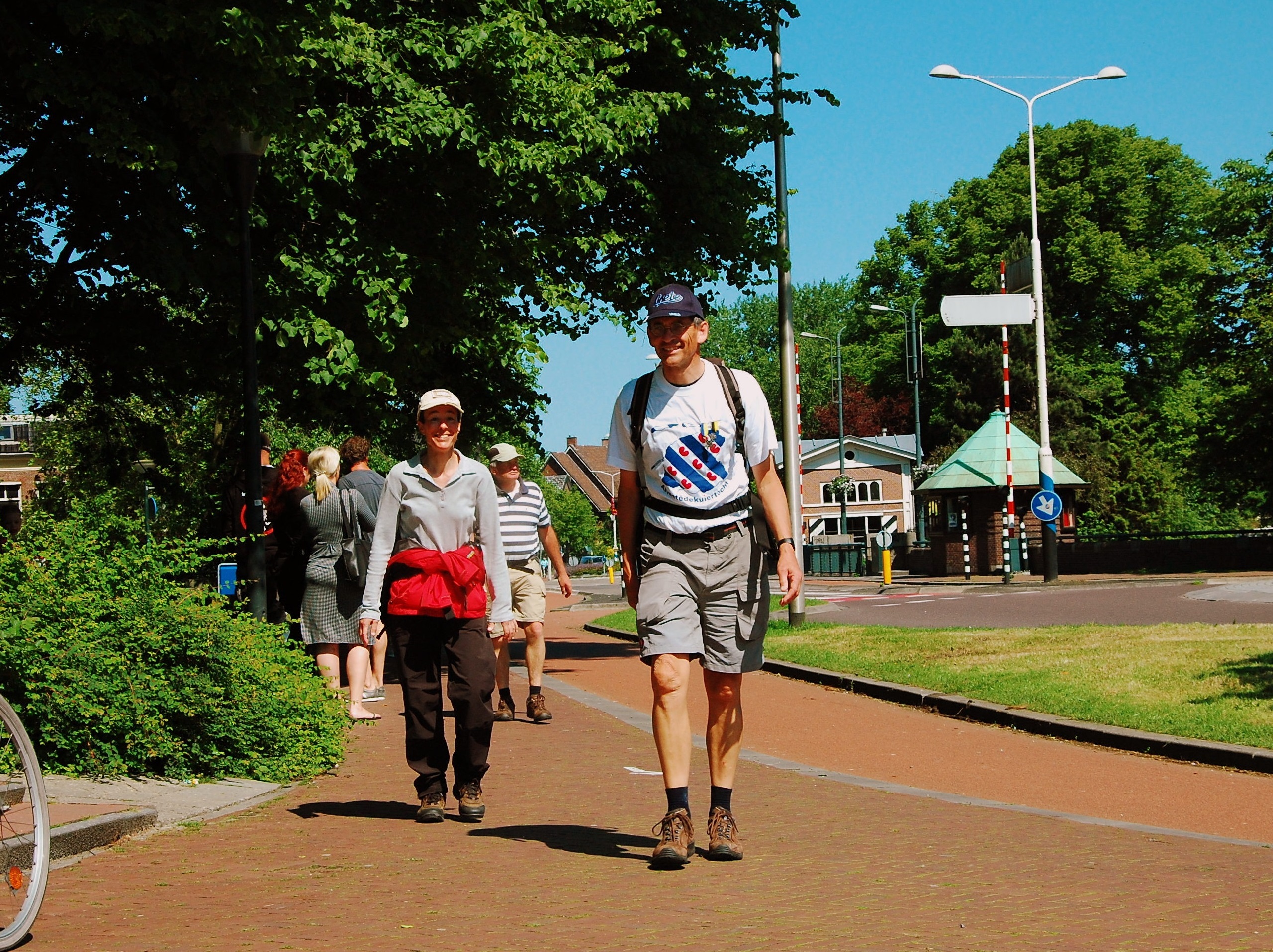Met Linda tijdens de wandelelfsteden, 2014