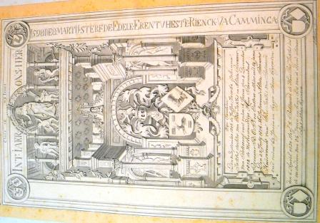 Claes Ielles 1602 

Int iaer ons her 1598 de 8 marty sterf de edele erentvheste Rienck va Camminga

Quis cubet hic si forte rogas uno accipe verbo,
Et cui tuta fides, nobilis ille fuit.
Indole praeclara, magno de stemmate, sed quae
Rarae virtutes undique condecorant,
In dominum sincerus amor, custodia recti,
In patriam et pressos praestita sponte fides.

Zijn overleden den 8 september 1806 de juffer Iacoba Iohanna Iakles, dochter van Pier Iakles en Alida Brouwer van Bolsward, oud ruim 16 jaren